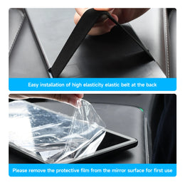 GlowVisor LED car makeup mirror with adjustable viewing angle