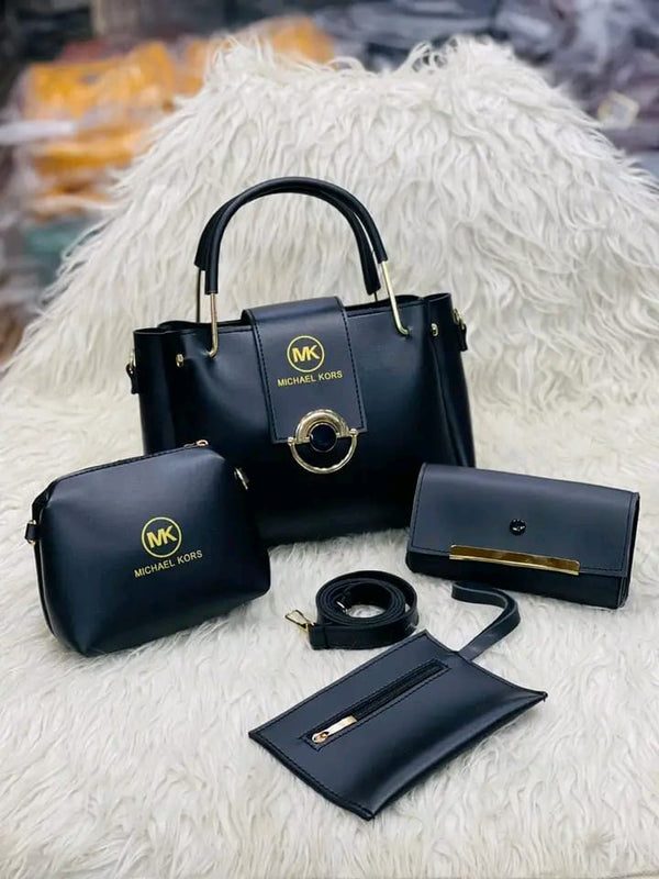 Luxurious 4pcs Bag - Black