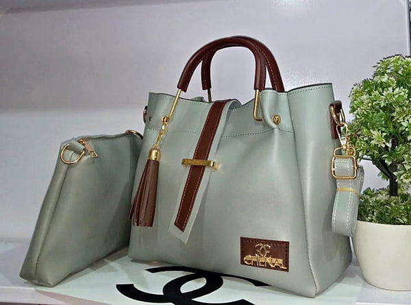 Elegant 2 pcs Leather Bag