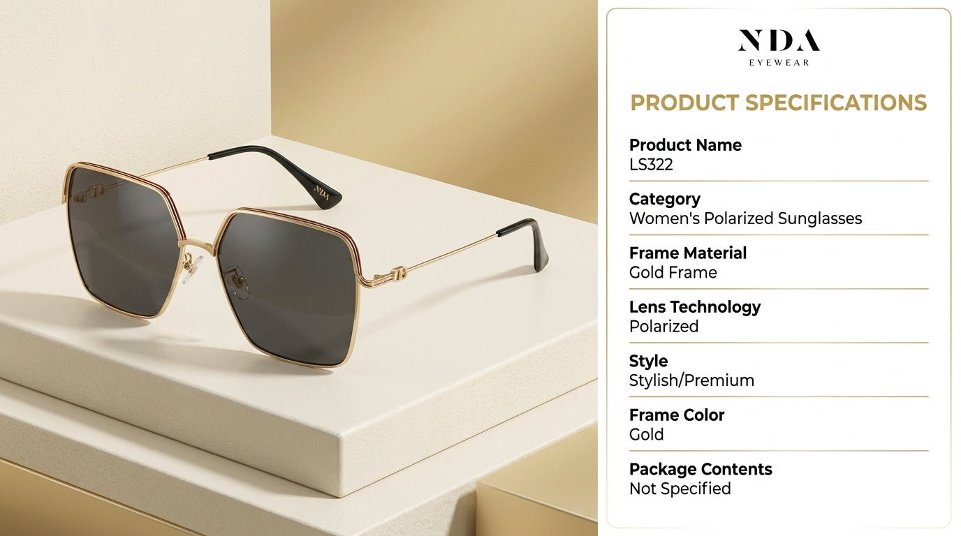 men's Polarized Sunglasses Gold Frame UV | Endure
