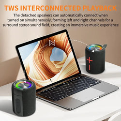 SplitSound™ Bluetooth Speaker 🔊✨ — Magnetic 2-in-1 Stereo Power