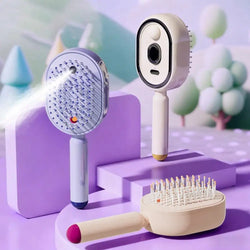 GlowBrush™ Massage Comb 💆‍♀️✨ — Mist, Massage & Detangle