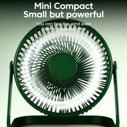 Mini USB Desktop Fan Portable 360° Adjustable Small Fan For Student Dormitory Computer Summer Gadget Home Desk Office
