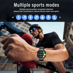 G.L Wear 2025 New Men's Smart Watch HD Display Health Tracking Bluetooth Calling Voice Assistant Sports Smartwatch