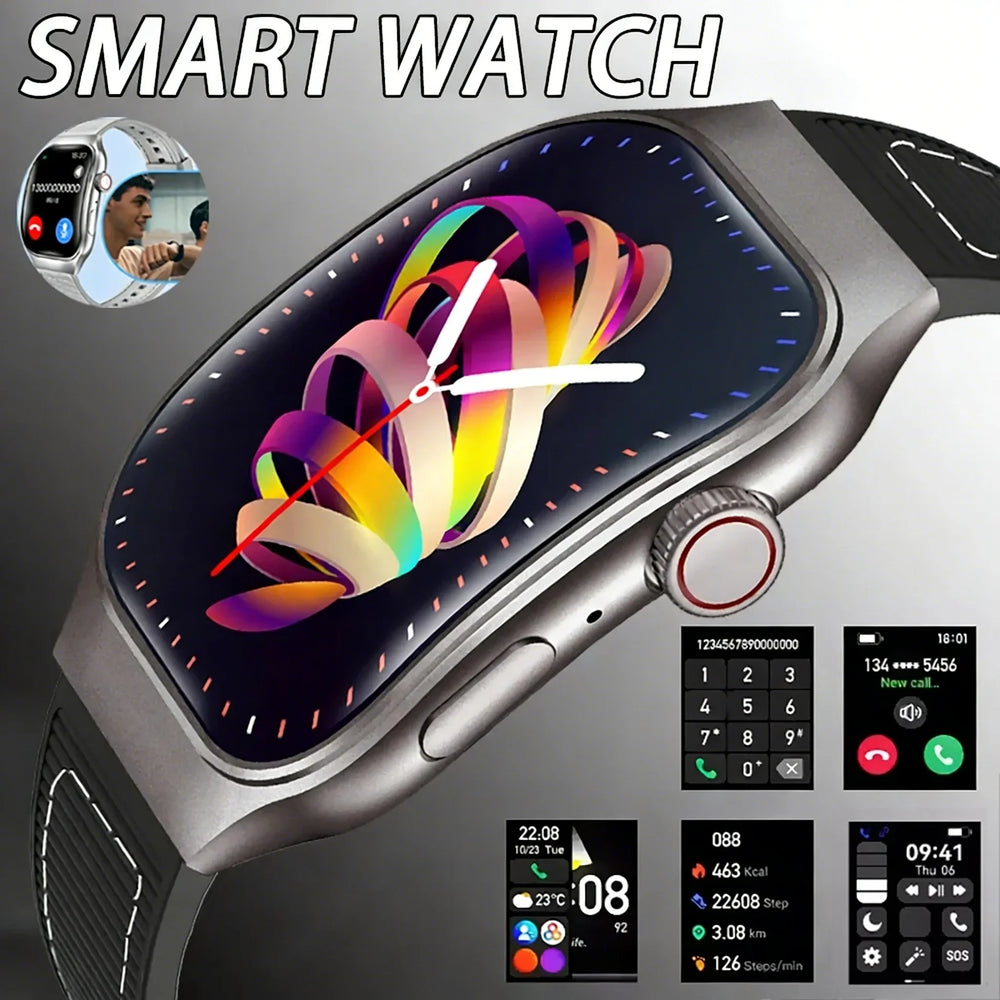 2.01″ HD Smart Watch with Bluetooth Calling, Fitness & Health Tracking
