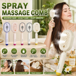 GlowBrush™ Massage Comb 💆‍♀️✨ — Mist, Massage & Detangle
