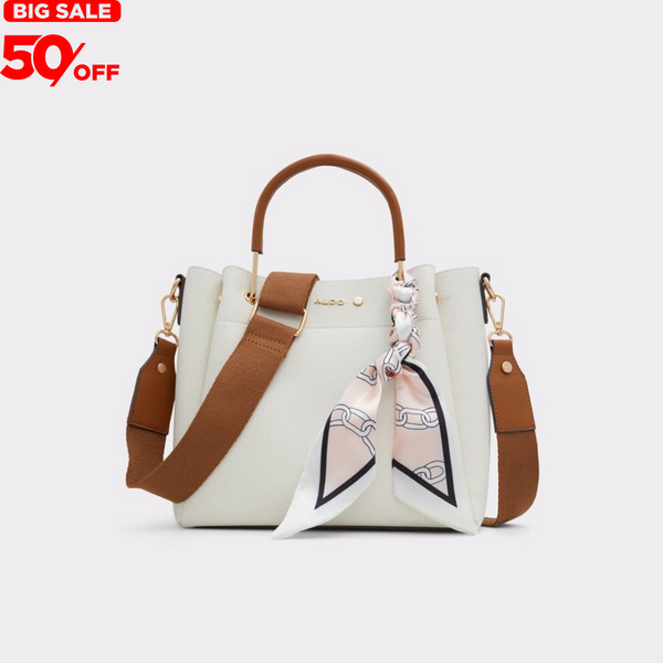 Elegant Leather Bag-white