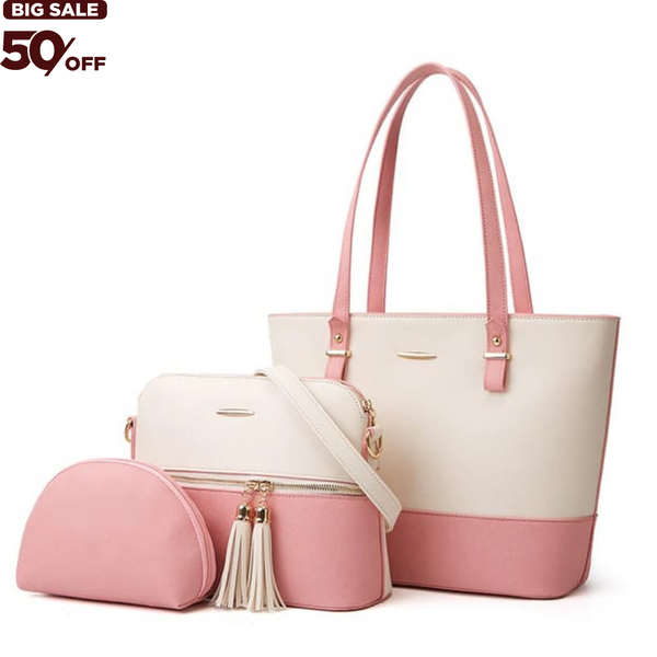 Elegant Leather Bag 3pcs