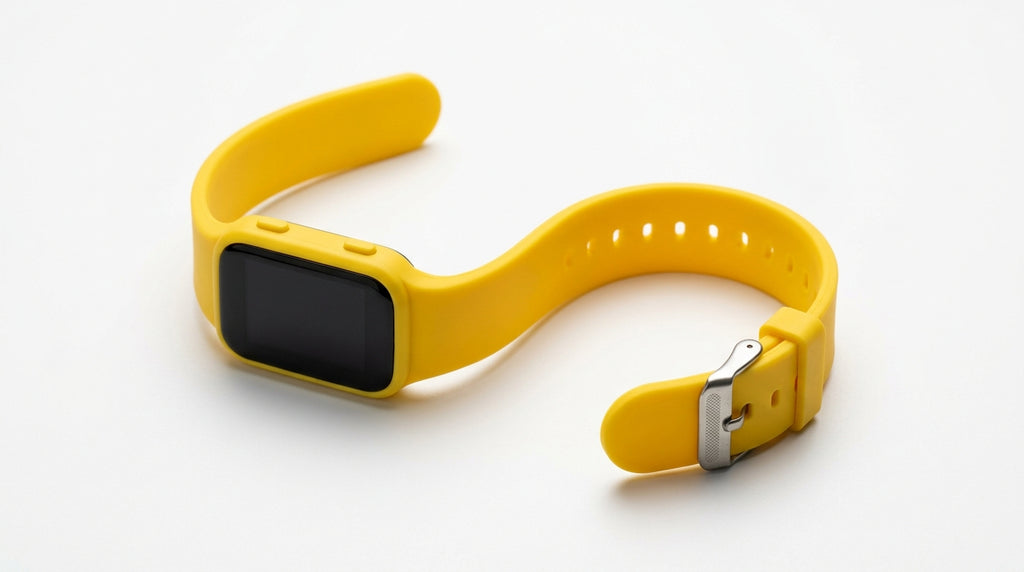 Stealth LED Digital Watch — Silicone Band, Hidden Touch Display