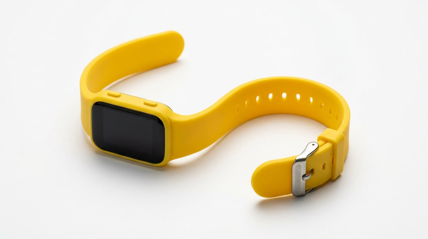 Stealth LED Digital Watch — Silicone Band, Hidden Touch Display